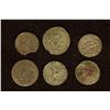 Image 2 : 6 SILVER DIME SIZED OTTOMAN EMPIRE PARA COINS: