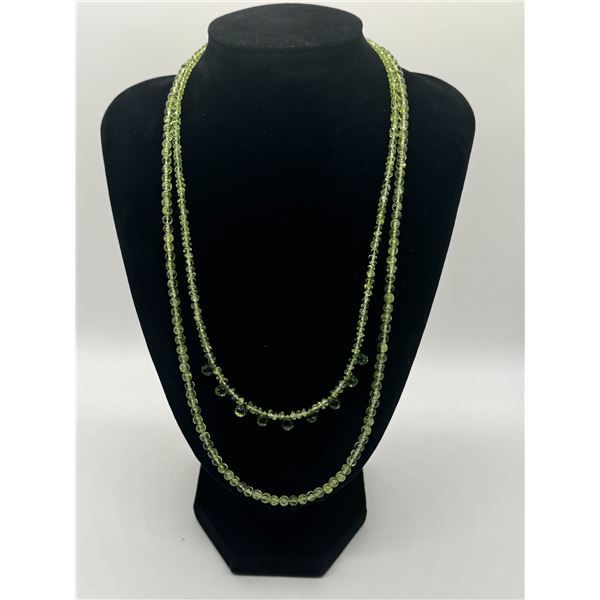 Exquisite Two Strand AAAA Peridot Necklace