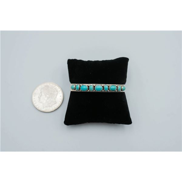 Navajo Juan Willie Carlin Turquoise Cuff