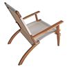 Image 3 : BEIGE PATIOFLARE FABRIC FOLDING CHAIR MDL:PF100092 BG