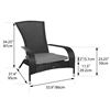 Image 3 : GREY PATIOFLARE PF-CH338-GY REGULAR MUSKOKA CHAIR