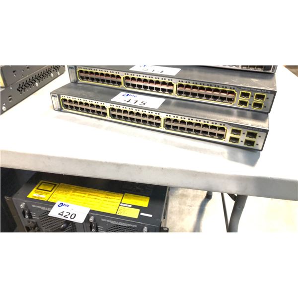 CISCO CATALYST 3750-48PS MANAGED LAYER 2 SWITCH - NO CORD