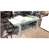Image 2 : GLASS CURVED BOARDROOM TABLE D40" X W67" X H30"