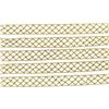 Image 8 : 14K Gold Long Faceted Gold Open Weave Pattern "Scarf" 39" Long Wrap Necklace