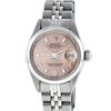 Image 2 : Rolex Ladies Stainless Steel Salmon Dial 26MM Wristwatch Oyster Perpetual With J