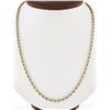 Image 1 : Vintage Unisex 18k Solid Two Tone Gold 18" 3.3mm Rope Chain Necklace