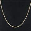Image 3 : Vintage Unisex 18k Solid Two Tone Gold 18" 3.3mm Rope Chain Necklace