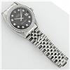 Image 7 : Rolex Mens Stainless Steel Black Diamond 36MM Datejust Wristwatch