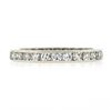 Image 6 : Antique Platinum 1 ctw Single Cut Channel Diamond 2.6mm Eternity Wedding Band Ri