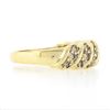 Image 5 : 10k Yellow Gold 0.84 ctw Fancy Light Champagne Round Diamond Scalloped Band Ring