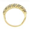 Image 7 : 10k Yellow Gold 0.84 ctw Fancy Light Champagne Round Diamond Scalloped Band Ring