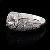 Image 2 : 0.91 ctw CENTER Diamond Platinum Ring (1.51 ctw Diamonds)