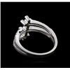 Image 3 : 0.37 ctw Diamond Ring - 14KT White Gold
