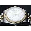 Image 6 : Rolex Mens Two Tone And Stainless Steel White Diamond And Sapphire Datejust Wris