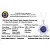 Image 3 : 63.46 ctw Purple Sapphire and 4.37 ctw White Sapphire Pendant
