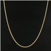 Image 4 : NEW Unisex 14k Yellow Gold 2.8mm Polished Cuban Curb Link 22" Chain Necklace