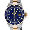 Image 1 : Rolex Mens 2 Tone Stainless Steel and Yellow Gold Blue Dial Oyster Band 40mm Sub