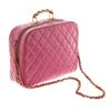 Image 3 : Chanel Pink Quilted Patent Leather 2-Way Bag
