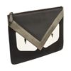 Image 1 : Fendi Black Leather Monster Pouch