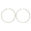 Image 3 : 5.40 ctw Diamond Hoop Earrings - 14KT White Gold