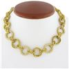 Image 3 : (2) Vintage 18k Gold Interlocking Textured Twisted Wire w/ Diamond Bracelet Set