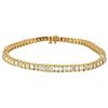 Image 1 : 11.50 ctw Diamond Tennis Bracelet - 18KT Yellow Gold