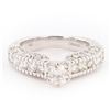 Image 1 : 0.51 ctw SI2 CLARITY CENTER Diamonds 14KT White Gold Ring (1.72 ctw Diamonds)