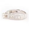 Image 2 : 0.51 ctw SI2 CLARITY CENTER Diamonds 14KT White Gold Ring (1.72 ctw Diamonds)