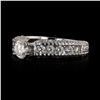 Image 4 : 0.51 ctw SI2 CLARITY CENTER Diamonds 14KT White Gold Ring (1.72 ctw Diamonds)
