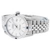 Image 5 : Rolex Mens Stainless Steel Silver Index Diamond & Sapphire 36MM Datejust Wristwa
