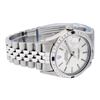 Image 8 : Rolex Mens Stainless Steel Silver Index Diamond & Sapphire 36MM Datejust Wristwa