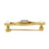 Image 5 : Antique Whiteside & Blank 14k Gold Montana Sapphire Natural Pearl Petite Brooch
