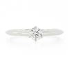 Image 5 : Classic Tiffany & Co. Platinum 0.27 ctw Round Diamond Solitaire Engagement Ring