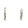 Image 2 : 6.41 ctw Diamond Hoop Earrings - 14KT White Gold