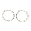 Image 3 : 6.41 ctw Diamond Hoop Earrings - 14KT White Gold