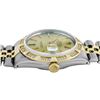 Image 5 : Rolex Mens Two Tone Champagne Index Dial Pyramid Diamond Bezel With Rolex Box
