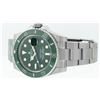 Image 5 : Rolex Mens Stainless Steel Green Dial Oyster Band 40mm "Hulk" Submariner Wristwa