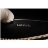Image 7 : Balenciaga Black Leather Everyday Script Logo Medium Pouch