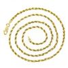 Image 3 : Unisex 14k Yellow Gold 20.25" 2.8mm Solid Rope Chain Necklace w/ Lobster Clasp