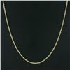 Image 4 : Unisex 14k Yellow Gold 20.25" 2.8mm Solid Rope Chain Necklace w/ Lobster Clasp