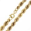 Image 5 : Unisex 18K Yellow Gold Long 28" 4.9mm Wide Polished Rope Chain Necklace 21g