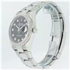 Image 4 : Rolex Mens Stainless Steel 36MM Black Diamond Dial Fluted Bezel Datejust Wristwa