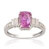 Image 1 : 2.31 ctw Pink Sapphire and 0.46 ctw Diamond 14K White Gold Ring