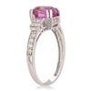 Image 3 : 2.31 ctw Pink Sapphire and 0.46 ctw Diamond 14K White Gold Ring