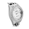 Image 3 : Rolex Ladies Quickset Silver Roman White Gold Diamond Bezel With Hidden Clasp Ju