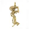 Image 2 : Vintage British 9K Gold Bermuda Horse Drawn Carriage Ride Buggy Charm Pendant