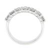 Image 8 : NEW Platinum 1.12 ctw Round Shared Prong Diamond Low Profile Wedding Band Ring