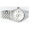 Image 3 : Rolex Mens Stainless Steel Silver Index Diamond Bezel Datejust Wristwatch 36MM