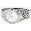 Image 9 : Rolex Mens Stainless Steel Silver Index Diamond Bezel Datejust Wristwatch 36MM