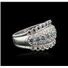 Image 1 : 14KT White Gold 0.62 ctw Diamond Ring